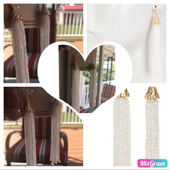 Natasha Couture Jewelry - 🌺 BEAUTIFUL NATASHA BEADED TASSEL EARRINGS 🌺